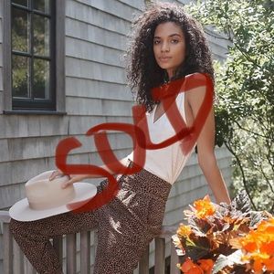 NWT ANTHRO Blaise Ivory Knotted Tank Top Size M